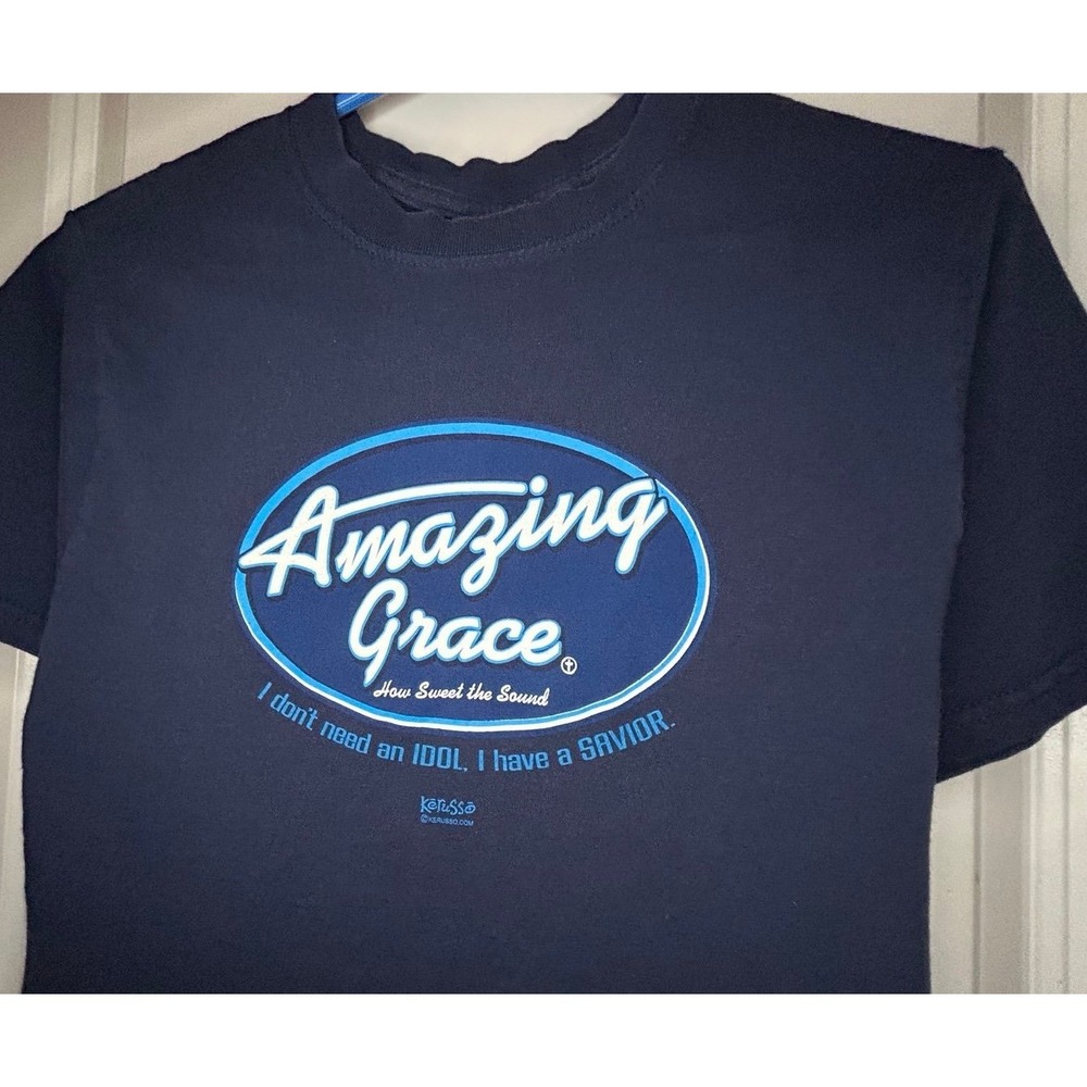Vintage Y2k Amazing Grace American Idol Parody God Jesus T-Shirt